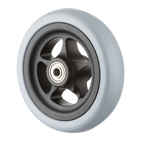 5x1-1/4" Rubber Casters Wheel GH0504R