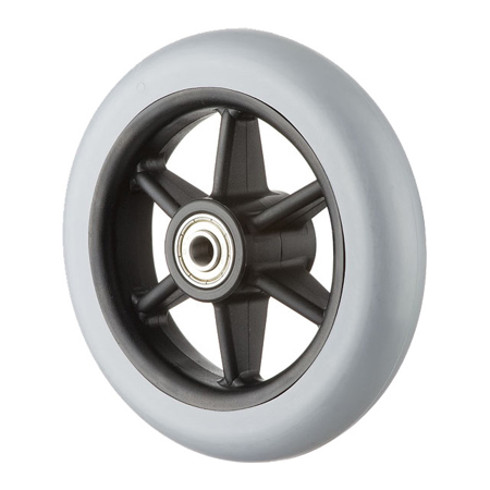 5x1" Wheel with Solid PU Tire GH0507